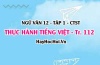 Soạn bài Thực hành tiếng Việt trang 112, 113 Ngữ văn 12 Chân trời sáng tạo